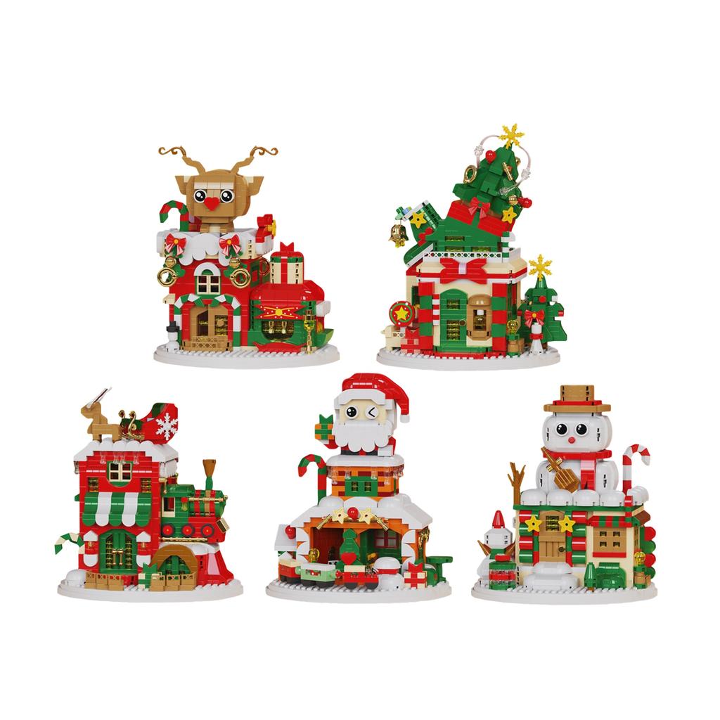 Christmas Building Block Toys For Boys And Girls, Compatible With , Elderly Men, Snowmen AndReindeer