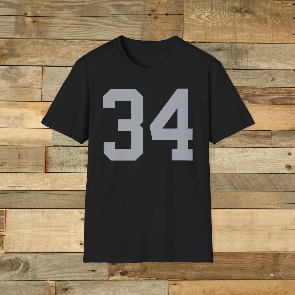 Bo Jackson #34 Oakland Raiders Jersey T Shirt - Front & Back Print