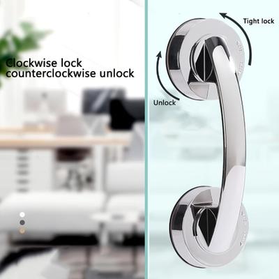 Strong Suction Cup Glass Door Handle,Drill-free Washable Reusable Handles for Bathroom Sliding Doors,Windows Cabinets,Wardrobes