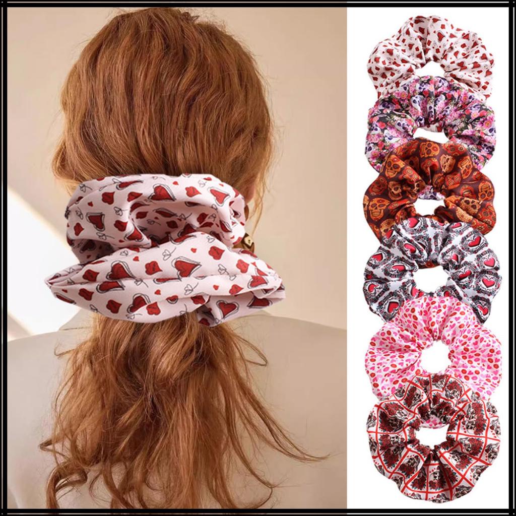 White Fang Scrunchie Hair Hair Stylish and Cute Ponytail Hair Accessory for Clip, Tie, Women, AZ542(45659)