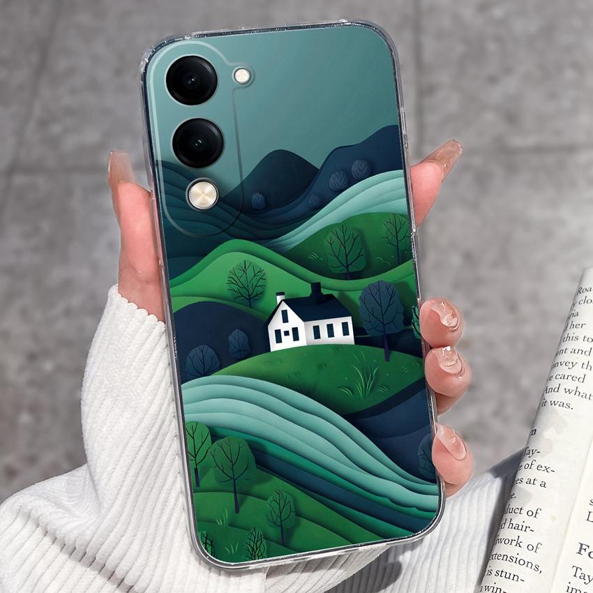 Fashion Casing For Vivo Y04 Y02 Y02a Y02s Y400 Pro X200 Ultra X200s Phone Case Lovely Cat Panda Shell Transparent TPU Soft Silicone Shockproof Housing