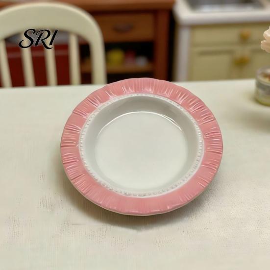 Refrigerator Magnet Decoration Multifunctional Resin Ornaments Miniature Tray Pinch Base Simulated Food Toy Decor Durable Macaron Gradient Color
