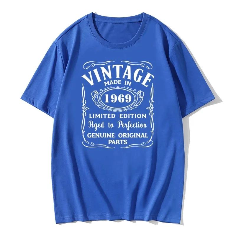 Father's Day Gift 1966 1967 1968 1969 1970 Novelty All Original Birthday Gift T-Shirt big size Clothes Novelty Print T Tshirt