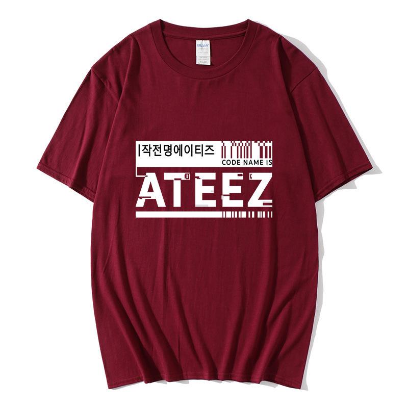 New men's and women's short-sleeved T-shirt ATEEZ trendy fashion casual crew neck, teen T