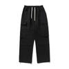 Men's clothing, trendy brand tooling casual pants men's spring new loose retro multi-pocket design trousers