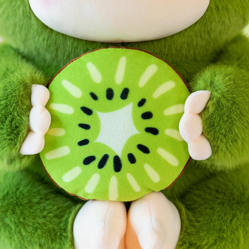 New kiwi cute peach monkey plush toy doll zodiac rag doll children's birthday gift