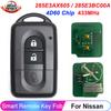 KEYECU 285E34X00A 285E3EB30A Для Nissan X-trail Qashqai Pathfinder Micra Juke NV200 433MHz Чіп ID46/4D60 Безключовий Пульт Автомобільного Ключа