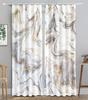 Modern Abstract Gilter Marble Texture Thick Blackout Curtains for Living Room Bedroom Various Color Patterns High Shading Drapes