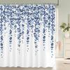 Small Fresh Floral Leaves Flowers Shower Curtain Bathroom Waterproof Polyester Multi-size 3D Print Curtains for Bathroom Shower