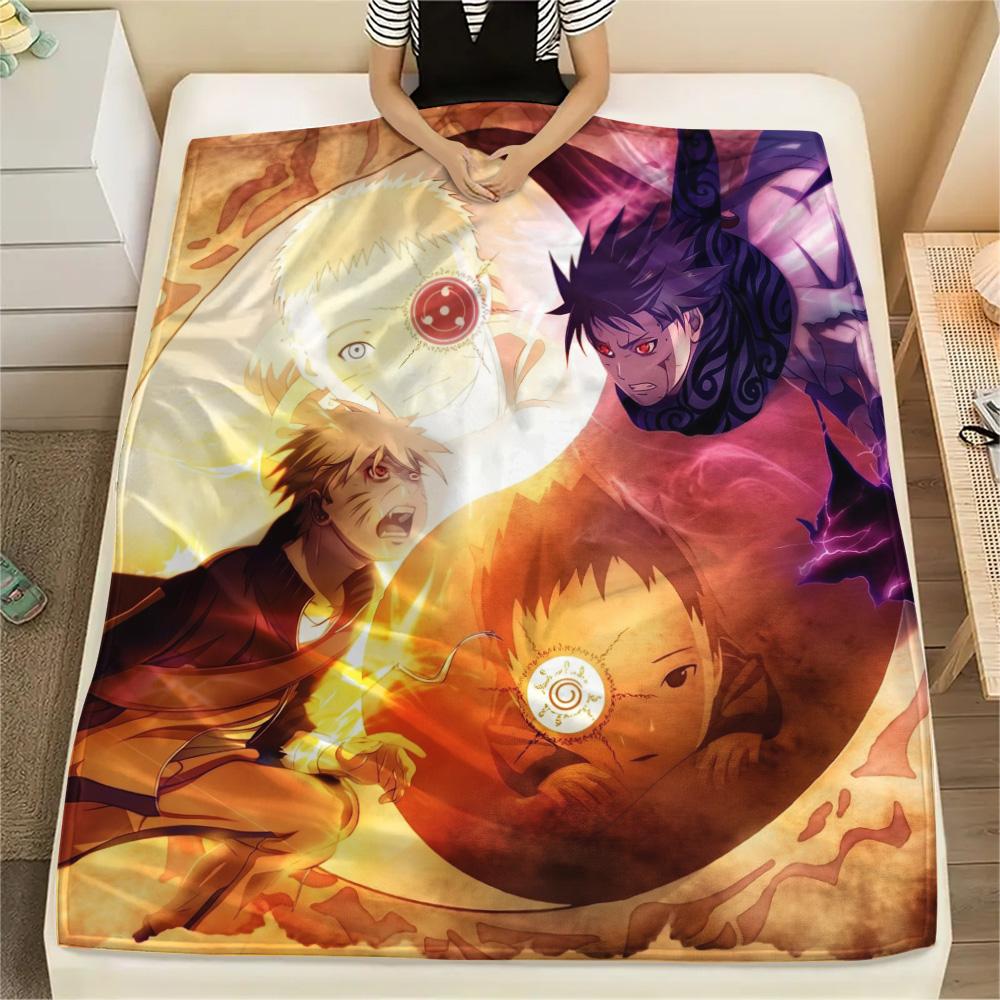 Naruto  Print Flannel Blanket, High quality Comfortable for All Seasons, Home Decor, Warmth and Comfort