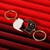 2Pcs Couple Keychain Cartoon Cat Shape Couple Keychain Set Romantic Gift for Valentines Day Anniversary