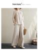 Plus Size Women's Cotton Linen Embroidered Two-Piece Set - Spring Fashion