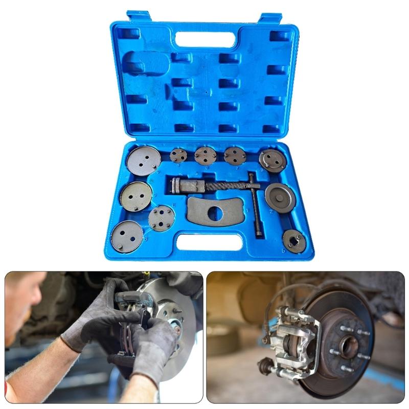 12pcs/13pcs Heavy Duty Brake Caliper Compressor Tool Set Compressor Rewind Tool for Most Vehicle Car Disc Brake Caliper