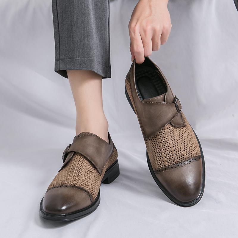 Golden Sapling Men's Formal Shoes Casual Business Loafers Dress Flats Elegant Men Office Shoe Leisure Party Loafers