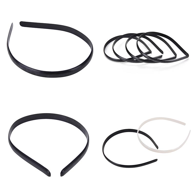 10 Pcs/Set Plastic Hair Band No Teeth Children Hair Accessory Diy Craft 2 Colors