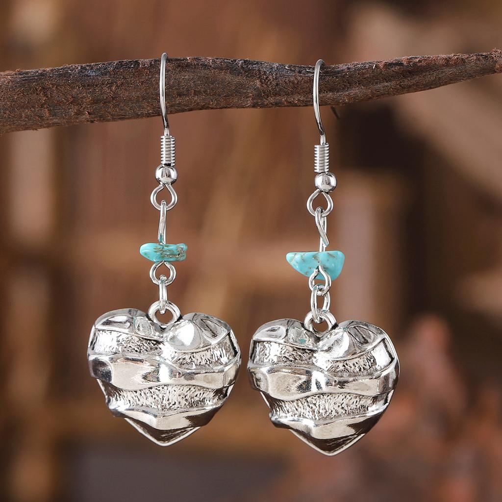 European and American New Funny Retro Multi-style Alloy Pendant Earrings, Simple Niche Ear Jewelry