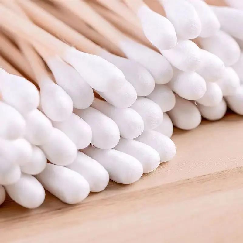 Double-ended Cotton Swabs - Precision Pointed and Rounded, Sterile Cosmetic Cotton Swabs, Makeup Remover Cotton Swabs