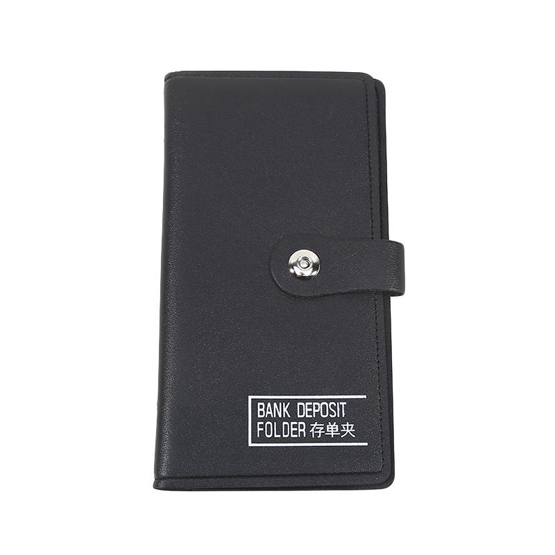 Portable 20-Page Single-Sided Document Album Bank Fixed Deposit Certificate Bill Collection Storage Holder чёрный