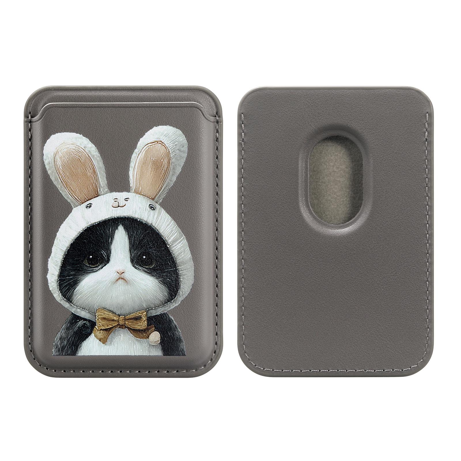 

for MagSafe Wallet Strongest Magnetic Wallet for iPhone 17/16/15/14/13/12 Series Cards Holder, Magnetic Phone Wallets Card Slots сірий