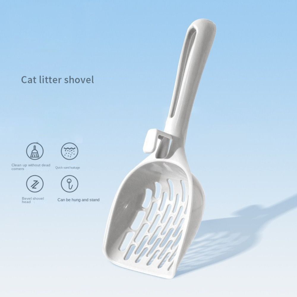 Plastic Cat Litter Shovel Ergonomic Handle Pet Poop Shovel Kitten Toilet Clean Tools Cat Products