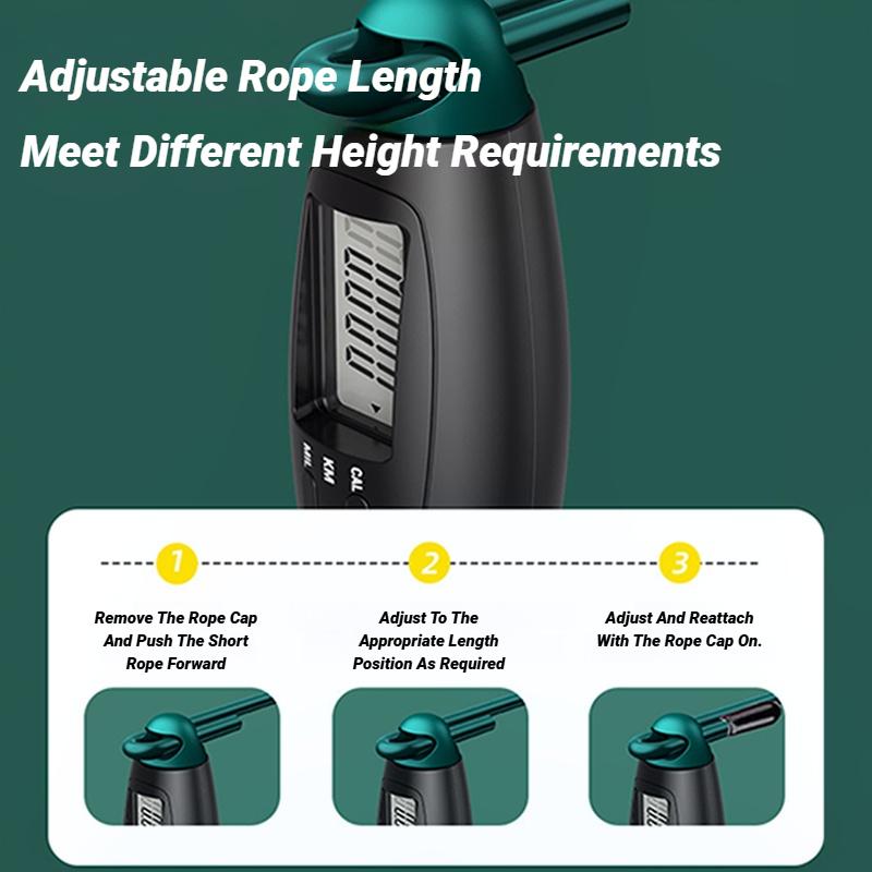 Durable And Safe Counting Jump Rope Steel Skipping Exercise Adjustable Fitness Gym Training Home Equipment Sports Adult Student Exam
