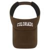 COLO Letter Embroidered Brushed Visor Hat