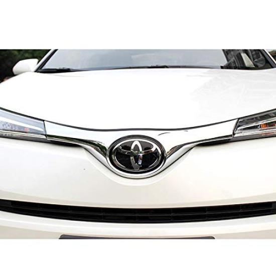 MEKOMEKO Toyota Exclusive Front Grille Garnish Front Bumper Grille Cover Front Emblem Garnish Gloss Black Cover Exterior Parts Accessories Dress Up