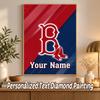 Boston Red Sox Custom Name Text 5D Diamond Painting Kit DIY Full Drill Diamond Art Decoration