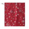 Feiertags-Accessoire Glitzernd Funkelnd Folien-Schneeflocken-Print Schal für Damen, Weihnachten Atmungsaktiv Kaltwetter-Thema Schal Wickel, Herbst Winter