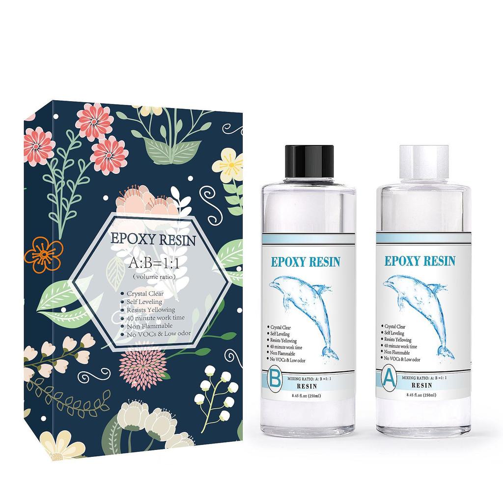 Gereedschapskist met DIY Hoge Transparantie Vergeling Bestendig AB Epoxylijm in Kleurdoos - Gratis Verzending