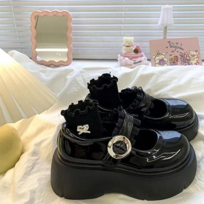 

Fashion Autumn Chunky Women Sports Shoes Fashion Shallow Butterfly-knot Platform Sneakers Ladies Casual Flats Outdoor Jane Shoe 35 чёрный