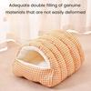 Cat Nest Bed Winter Warm Pet Cave Indoor Cats Padded House Tent Soft Plush Pet Bed Removable Washable for Cats And Puppies