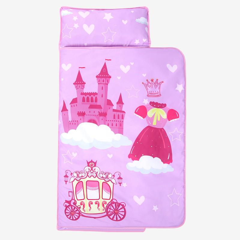 Portable Cartoon Baby Nap Mat & Blanket: Anti-Kicking Sleeping Bag for Kindergarten.