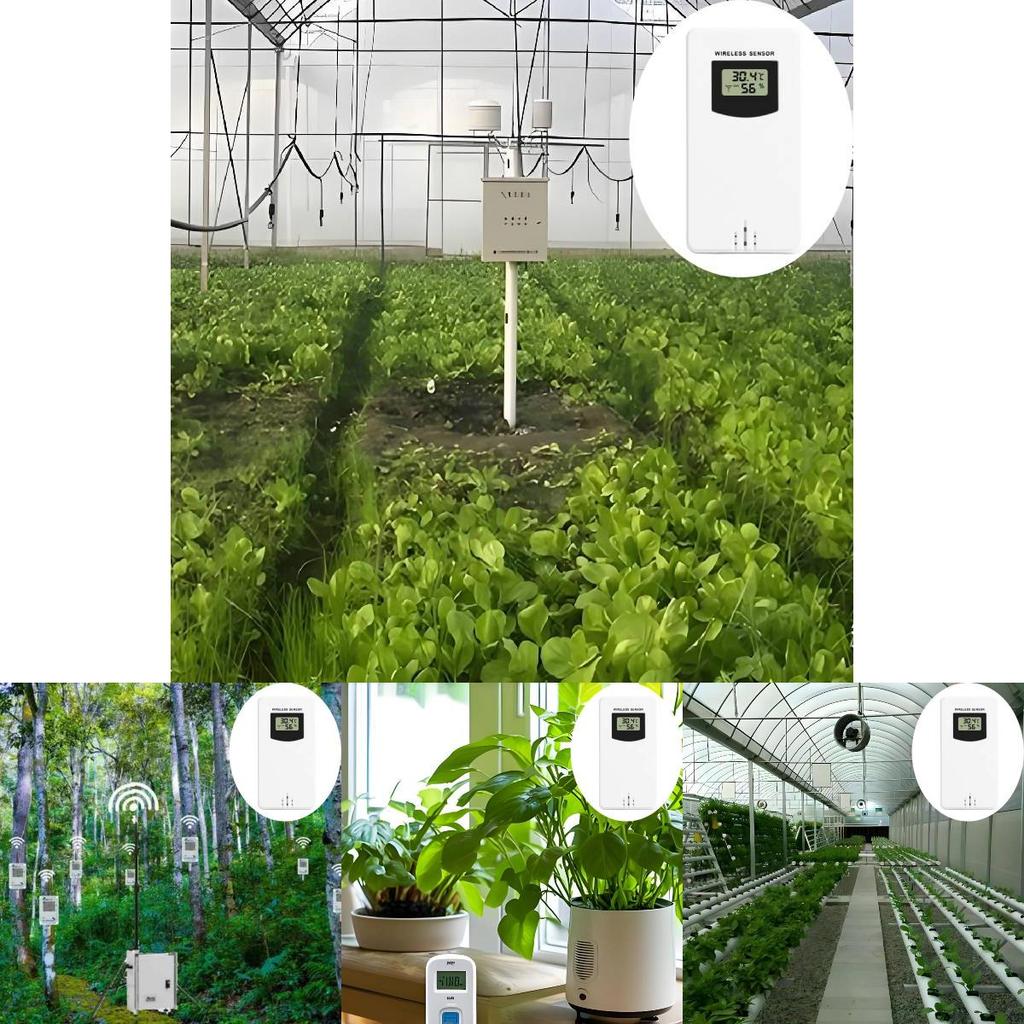 Weather Station Wireless Sensor Digital Display Clock For Outdoor Temperature And Humidity Monitoring
