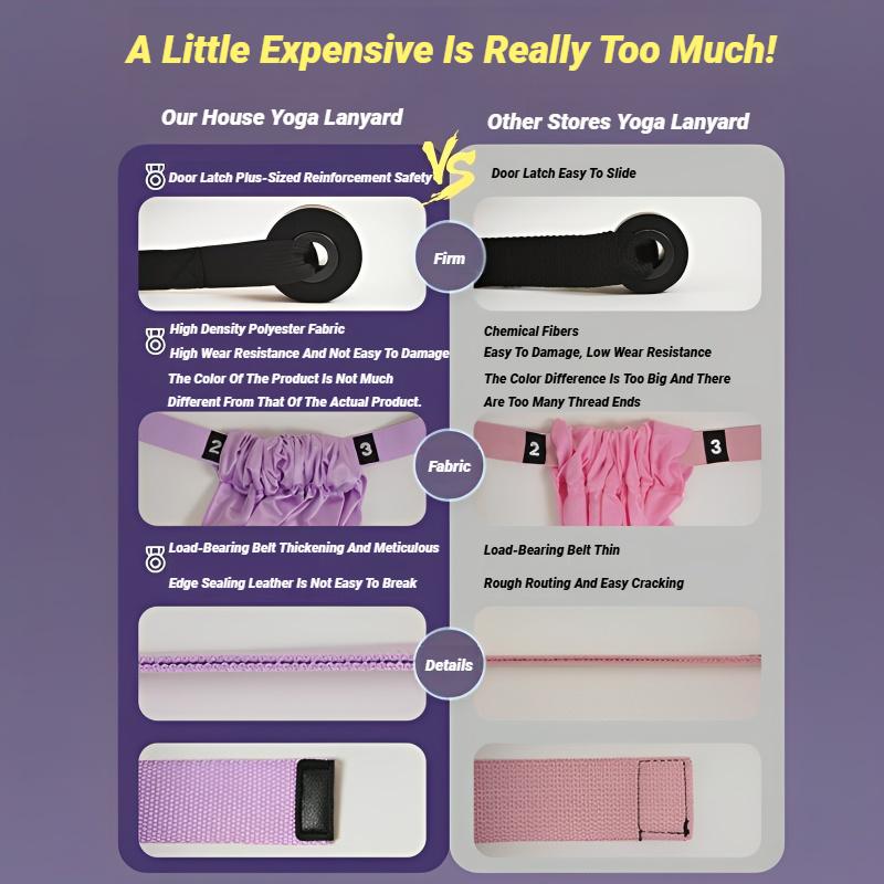 Verstellbarer Aerial Yoga Gurt Zugseil Frauen Hängematte Dehnung Beine Spagat Trainer Weiblicher Fitnessstudio Gürtel Schaukel Dehnung Fitness