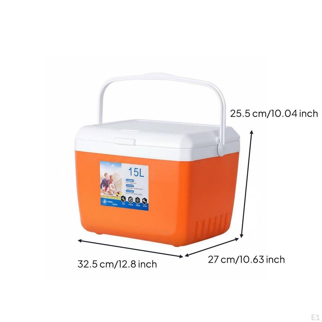High Capacity Portable Cooler Hard Insulated Box Lunch
