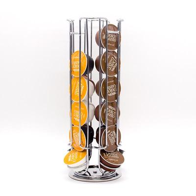 Porta capsule caffè DOLCE GUSTO Cromato - Contiene 24 Capsule