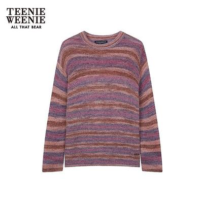 Women's Striped Bear Knit Sweater
