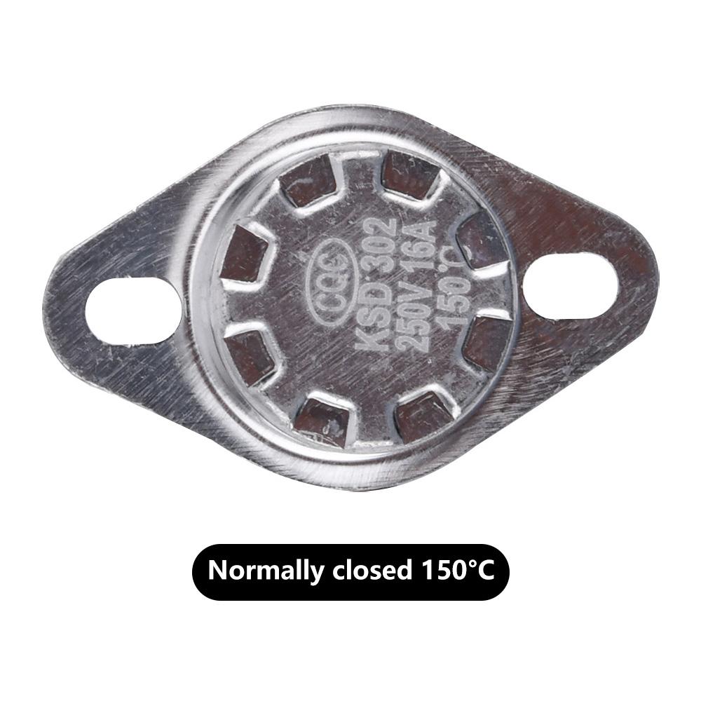 Κεραμικά Θερμοστάτης Θερμοστάτης KSD302 50C~150C 16A 250V NC Κανονικά Κλειστός Διακόπτης Θερμοκρασίας 50C 80C 100C 120C 150C