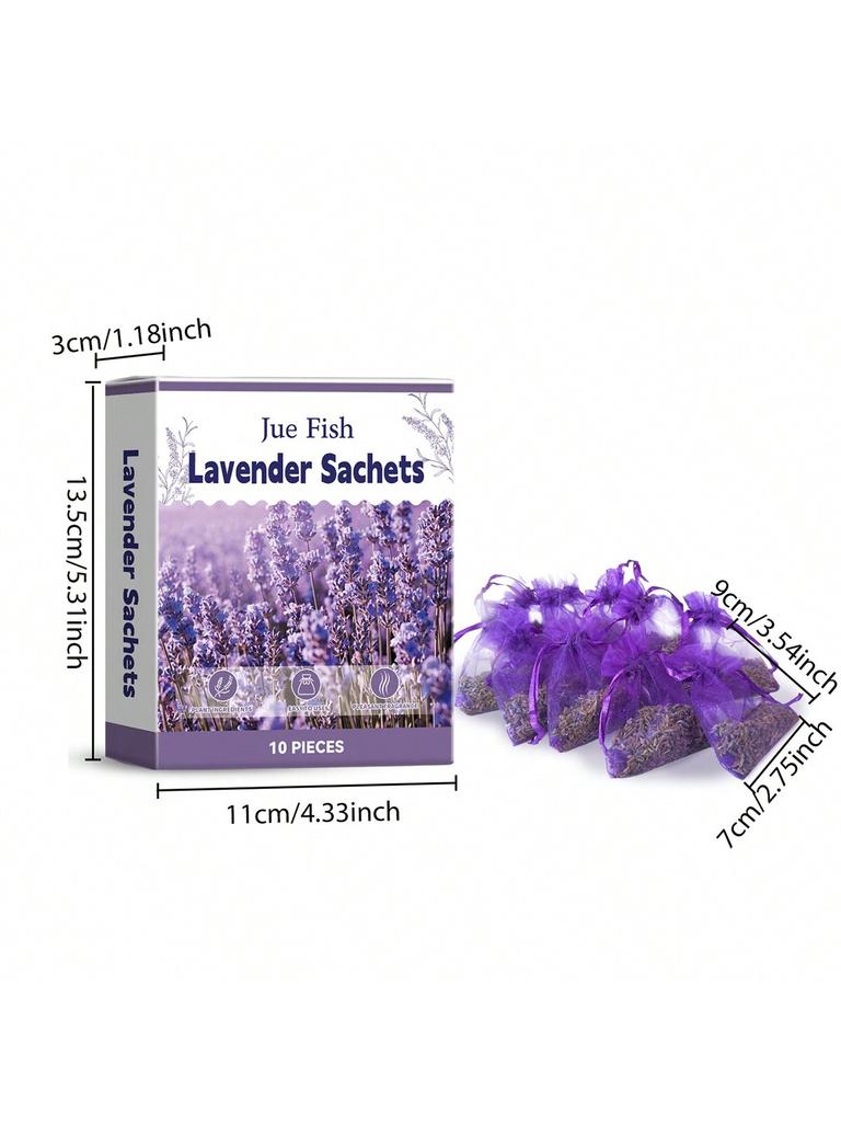 10PCS Lavender Sachet, Fresh Air, Long-Lasting Fragrance, Soothing And Relaxing, Convenient For Home