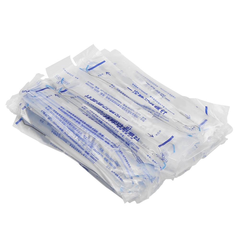 

100 шт. Одноразовые стоматологические зонды Временные Двусторонние Крючок-пик Стоматологический инструмент