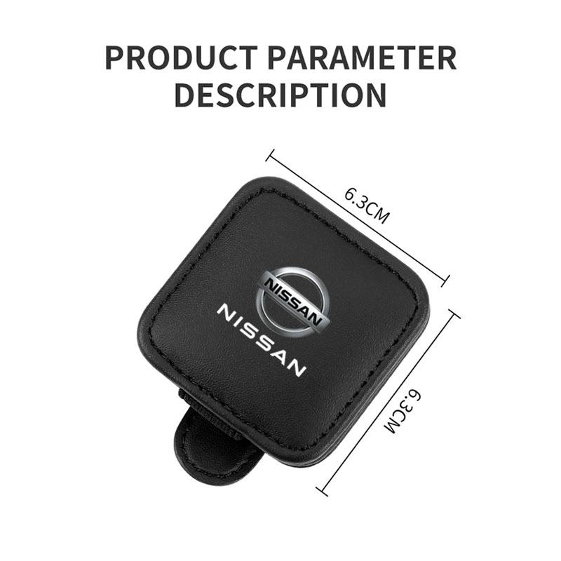AUW3 Visor Sunglasses Holder Clip Eyeglass Holder For Nissan Qashqai Sylphy Tiida Altima Teana X-Trail Leaf Juke Sentra Accessories