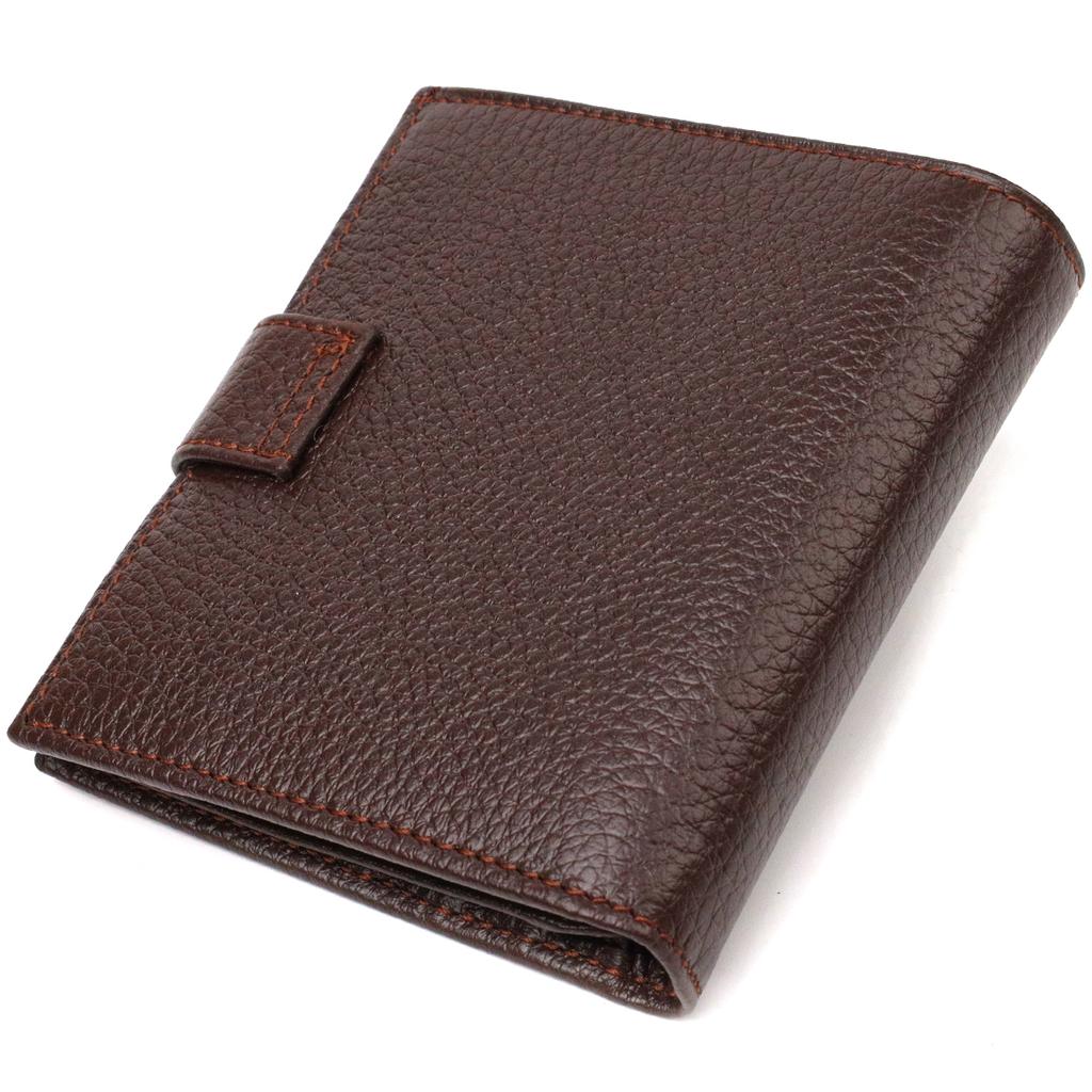 Universal Men's Wallet Made of Genuine Grained Leather CANPELLINI 21744 Brown
