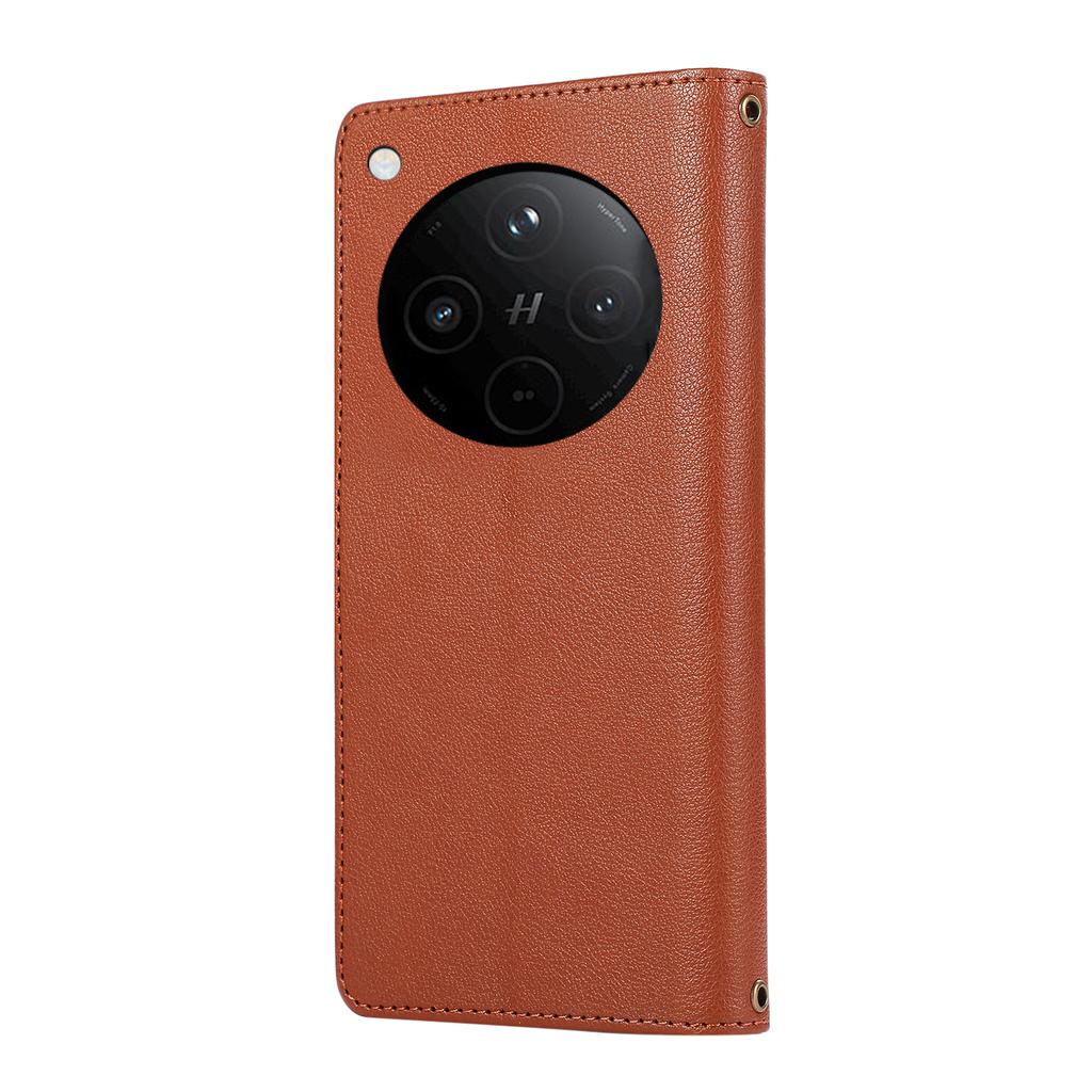 For Oppo Find X8 5G Case Multi Card Slots Zipper Leather Phone Cover with Shoulder Strap/Wrist Strap