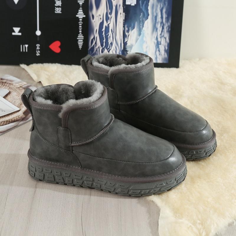 Men Warm Lined Martin Boots High Top Shoes Fashion Style Winter Walking and Commuting Casual Outdoor Travel Sizes 39-45