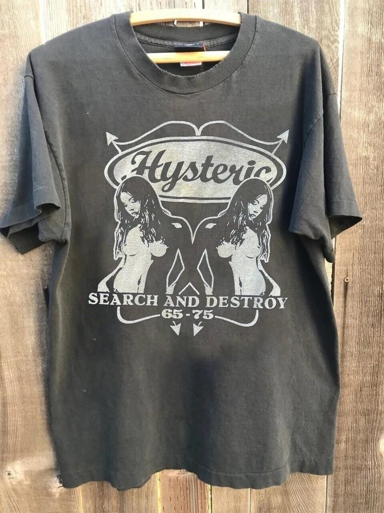 Hysteric Glamour Search and Destroy Print Japanese Archive 2000s T shirt Unisex T-Shirt XXXL