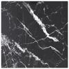 VidaXL Table Top Black 30x30 Cm 6mm Tempered Glass and Marble Design