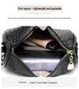 2025 Women's All-Season Soft Leather Cylinder Bag with Stone Pattern, Wide Shoulder Strap & Crossbody Functionality