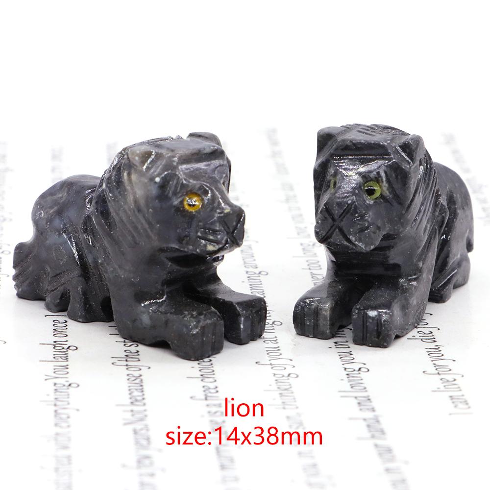 Mini Animals Frog Figurine Ornament Natural Shoushan Stone Carving Healing Crystal Fish Dinosaur Statue Room Desk Crafts Decor
