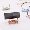 Creative Cute Crab Pen Holder Weightlifting Crabs Pen Holder Stand Bracket Storage Pen Rack Desktop Ornament School Office Home Store Accessories